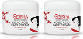 OMIC Geisha Kojic Cream bottle pour showing hydrating formula