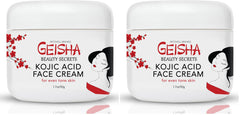 OMIC Geisha Kojic Cream bottle pour showing hydrating formula