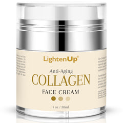 OMIC Lighten-Up cream jar closeup showing rich texture for overnight hydration.