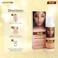 OMIC Lighten-Up Plus with coconut oil for nourishing moisture and smoothing dry areas.