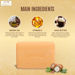 OMIC Lighten-Up shea butter ingredient highlighted for deep moisture