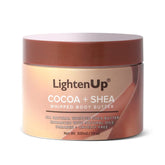 OMIC Lighten-Up Beurre cacao fouetté dans une bouteille, hydratation douce.
