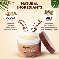 Texture crème Lighten-Up douce et nourrissante pour la peau.
