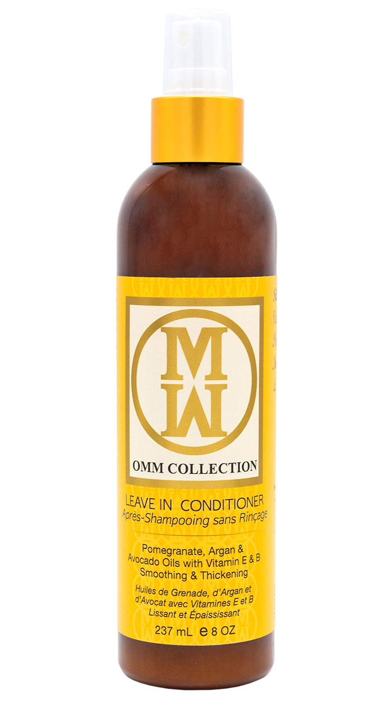 OMM Collection leave-in bottle pour for easy detangling and silky curls.