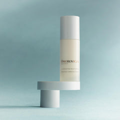 Omorovicza Illuminating Moisturizer face application shows even, dewy finish