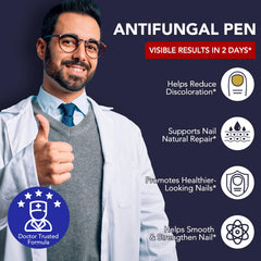 OMZOK toenail fungus pen no-drip technology dries invisibly after use.