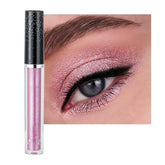 ONarisae liquid shimmer pink eyeshadow applied smoothly for a bold eye look