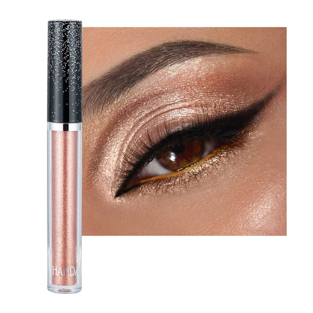ONarisae Glitter Eyeshadow Shimmer light brown compact with smooth, long-lasting finish.