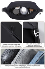 Onbagway 6L capacity toiletry bag ready for full travel kit and bottles.