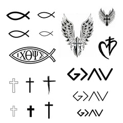 One Grace God Is Greater tattoo application for daily inspiration and fade-resistant wear.