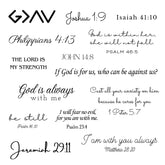 One Grace scripture tattoo on forearm showing verse for daily inspiration