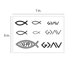 One Grace Waterproof temporary tattoo endures showers and workouts for up to a week.