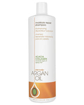 One 'N Only Moisture Repair Shampoo bottle with argan oil for balanced hydration