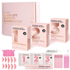 One V Salon Essential Lash Lift Kit packaging for professional use and lasting results.
