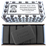 One With Nature charcoal soap pack front view for daily cleansing and gifting.