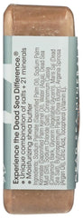 One With Nature Dead Sea Mud Soap with argan oil drops for nourishing hydration.