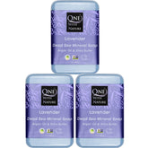 One With Nature Dead Sea Salt Lavender Soap bar front view for soothing facial and body cleanse