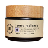 ONE11 ozonated olive oil bottle pour supports skin and mouth freshness.