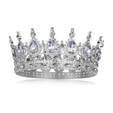 Onedor silver crown with crystal rhinestones for wedding sparkle
