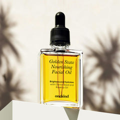 Onekind Golden State rosehip oil focus promoting bright, even-looking skin.