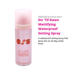 ONE/SIZE Patrick Starrr On 'Til Dawn spray dispersion demonstrates waterproof wear