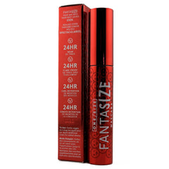 Lashes appear curled and elongated after applying ONE/SIZE Fantasize mascara