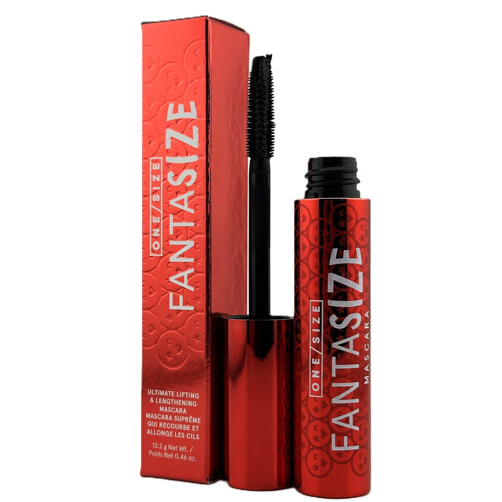 ONE/SIZE Fantasize mascara wand close-up showing lift-ready lashes