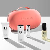 OneSkin OS-01 Face bottle in travel size, showcasing peptide-powered regimen for skin longevity.