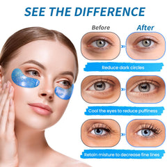 Onespring Eye Gel Pads applied under-eye patches delivering hydration and brightness