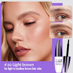 Onilyua tattoo eyebrow gel applying on brow for quick, natural coverage.