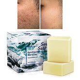 ONIYEA 2pk sea salt soap packaging highlights gift-ready set for all skin types.