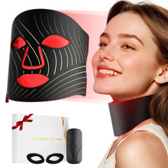 ONLUKY red light face mask front view for at-home facial therapy.