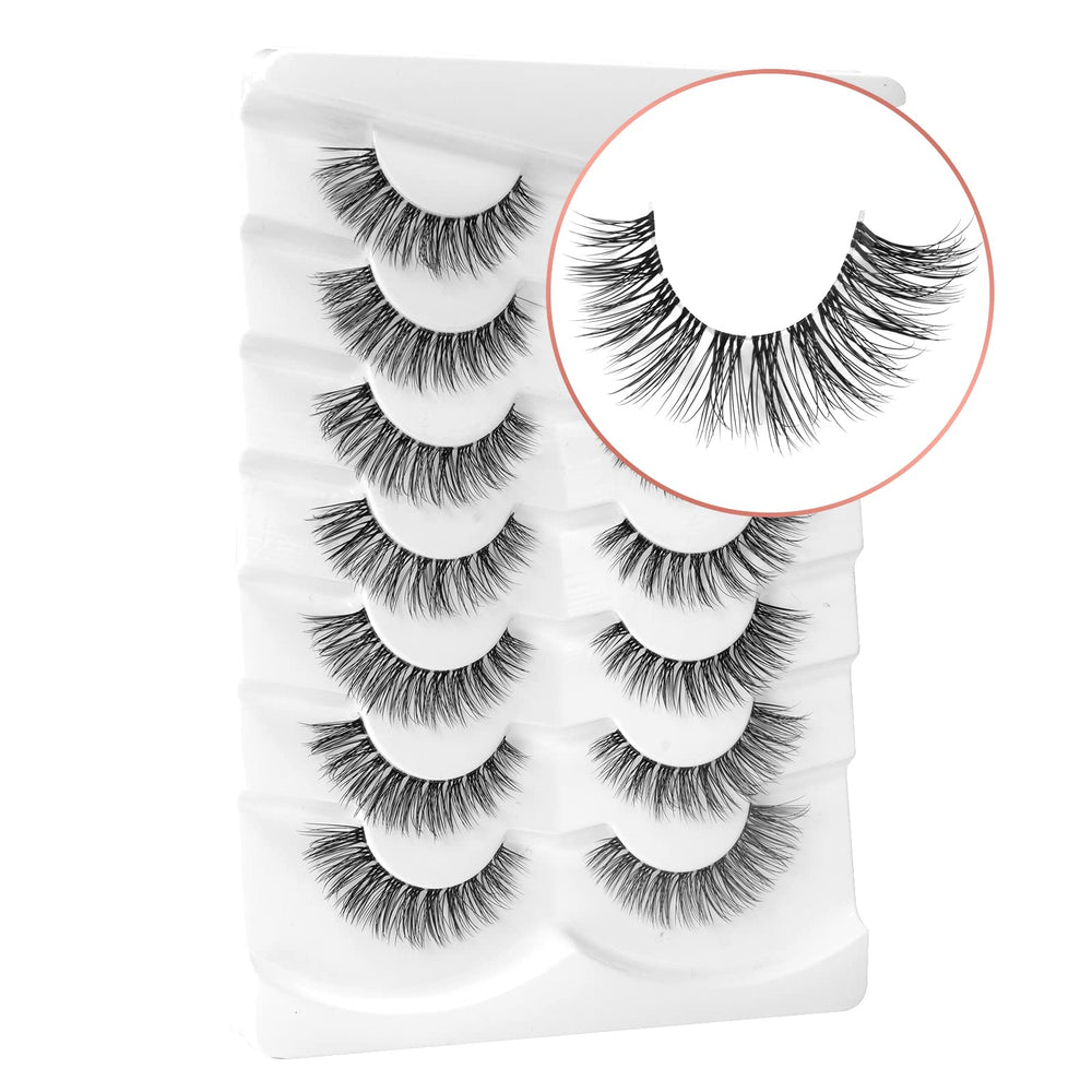 Onlyall mink lashes with a thin band for a natural, comfortable look.