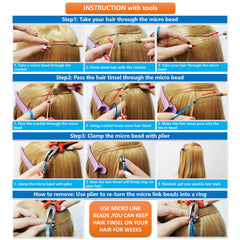 ONROCL heat-resistant tinsel maintains shine through washing and light styling.