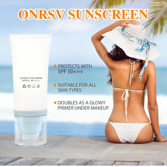 HYALURONIC serum close-up with ONRSV Madagascar Centella Sunscreen.