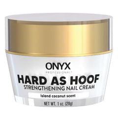 Onyx Professional Hard as Hoof nail strengthening cream bottle shown for conditioning