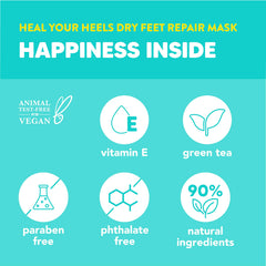 Onyx Professional Heal Your Heels foot lotion being massaged into the feet for moisture and smoothness.