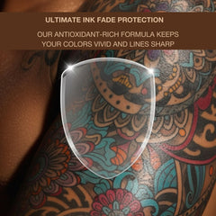 Onyx Tattoo Safe Tanning Lotion texture close-up shows lightweight finish.