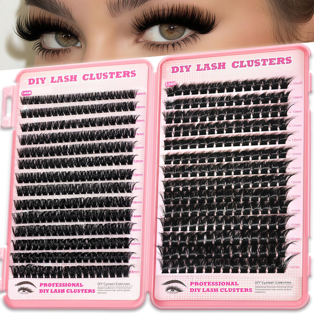 OOPPOO Manga Lash Clusters dense-look 100D+120D for fuller eyes.