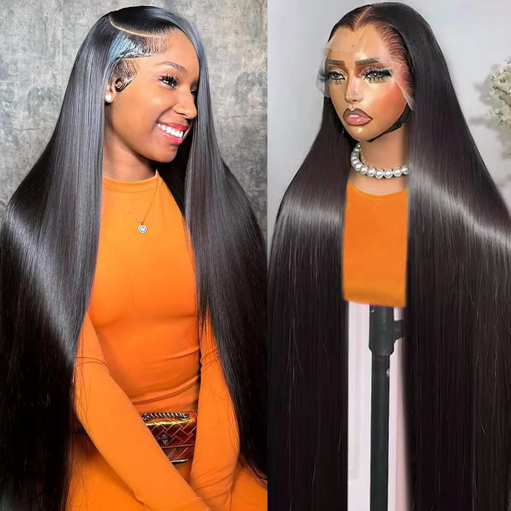 OOVVDA 30-inch lace-front wig with virgin hair and natural flow.