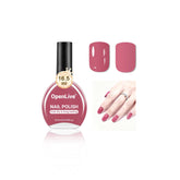 OpenLive 16.5ml dark pink nail polish bottle with quick-dry formula and glossy finish.