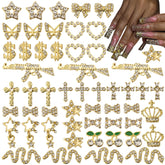 OPMADM gold-nail-charms-bulk for cohesive luxury manicures at home