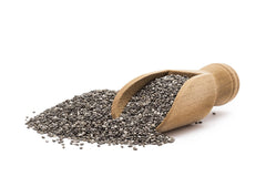 OPO Chia Seed Oil close-up emphasizes unrefined cold-pressed quality and sheen.