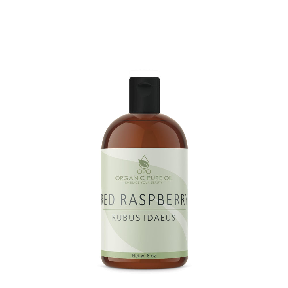 OPO red raspberry seed oil bottle with pump for easy daily use and hydrating skin