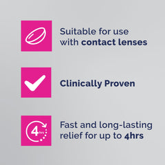 Optrex ActiMist being used with contact lenses for comfortable wear