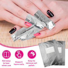 Opvixi aluminum foil wraps securely cover nails during removal