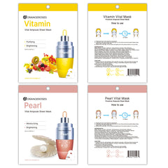 Orangeroses premium nude sheet for comfortable fit and effective serum transfer.