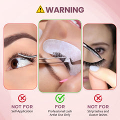 Orely Beauty fast-drying adhesive demonstrates 0.5–1 second bonding during applications.