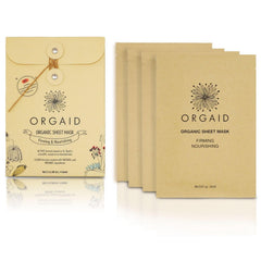 ORGAID Organic Sheet Mask sheets inside pack ready for quick at-home hydration