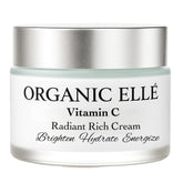Organic Elle Vitamin C Radiant Rich Cream bottle-front image showing lightweight daily hydration